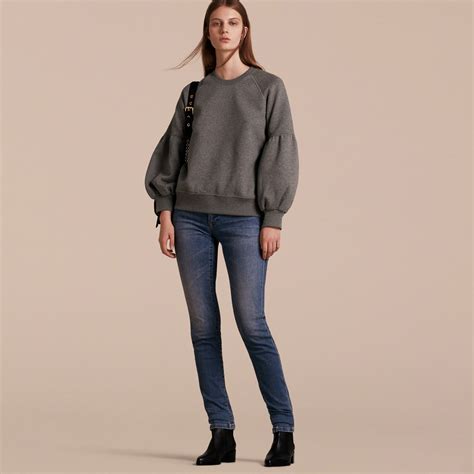 burberry puff sleeve sweatshirt|Burberry clothing website.